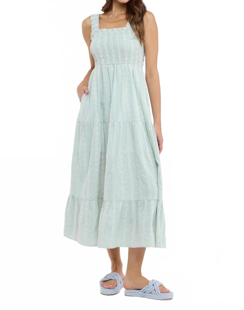NEW WISHLIST simple bliss dress in green